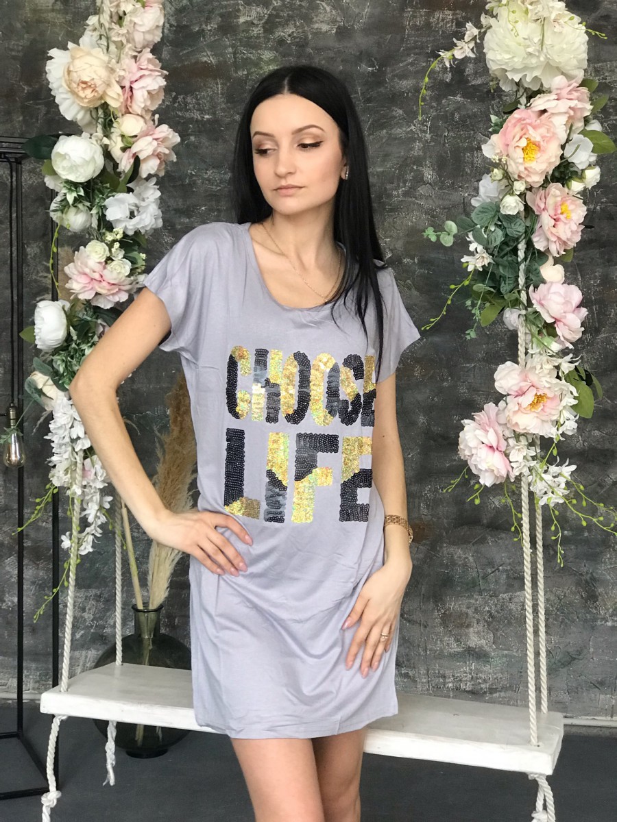 Женское стильная туника в паэтках