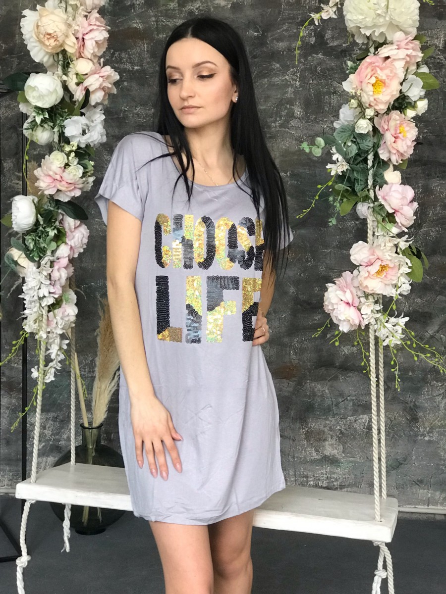 Женское стильная туника в паэтках