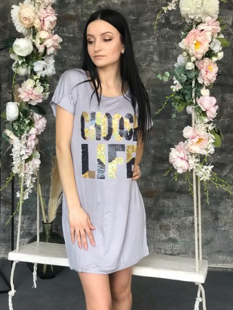 Женское стильная туника в паэтках