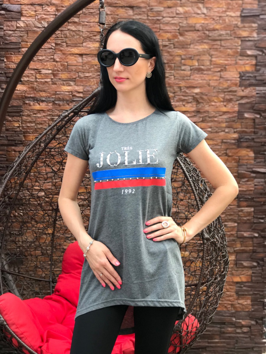 Женская стильная туника  в камнях