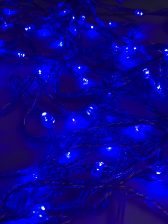 Гирлянда Нить 200-лампочек LED цвет синий
