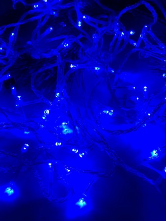 Гирлянда Нить 400-лампочек LED цвет синий
