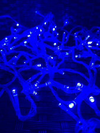 Гирлянда Нить 400-лампочек LED цвет синий