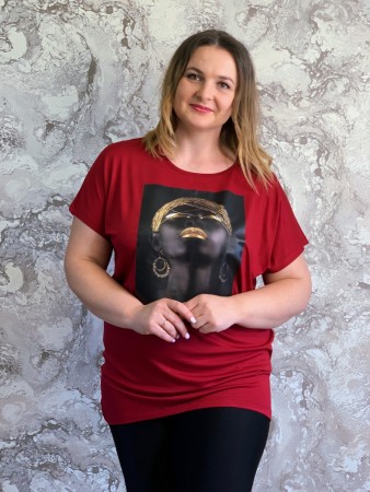 Женская  футболка  баталл 