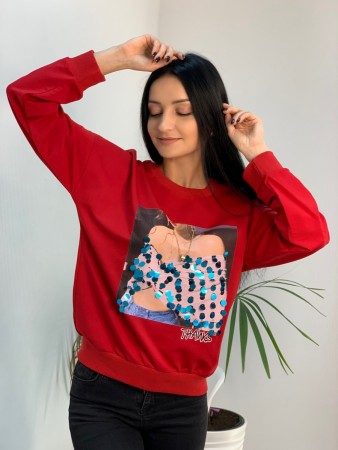 Женская стильная  кофта в камнях