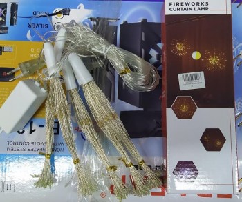 Гирлянда светодиодная Пучек Фейерверк 500 LED 5 шт 3х0.6 м Белый теплый 