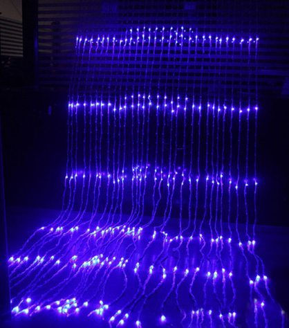 Гирлянда Водопад 3,0х2,0м 400LED цвет (белый, синий, цветной , теплобелый)