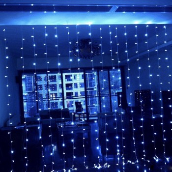 Гирлянда Водопад 3,0х1.5м 320LED (цвет разноцветный, синий, белый,тепло белый)