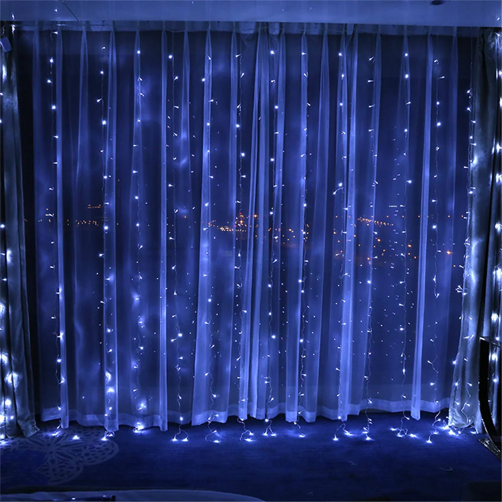 Гирлянда Водопад 2,0х2,0м 240LED цвет (разноцветный, синий,белый, тепло белый)