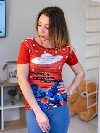 Женская стильная футболка 