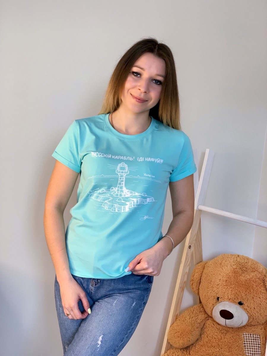 Женская стильная футболка 