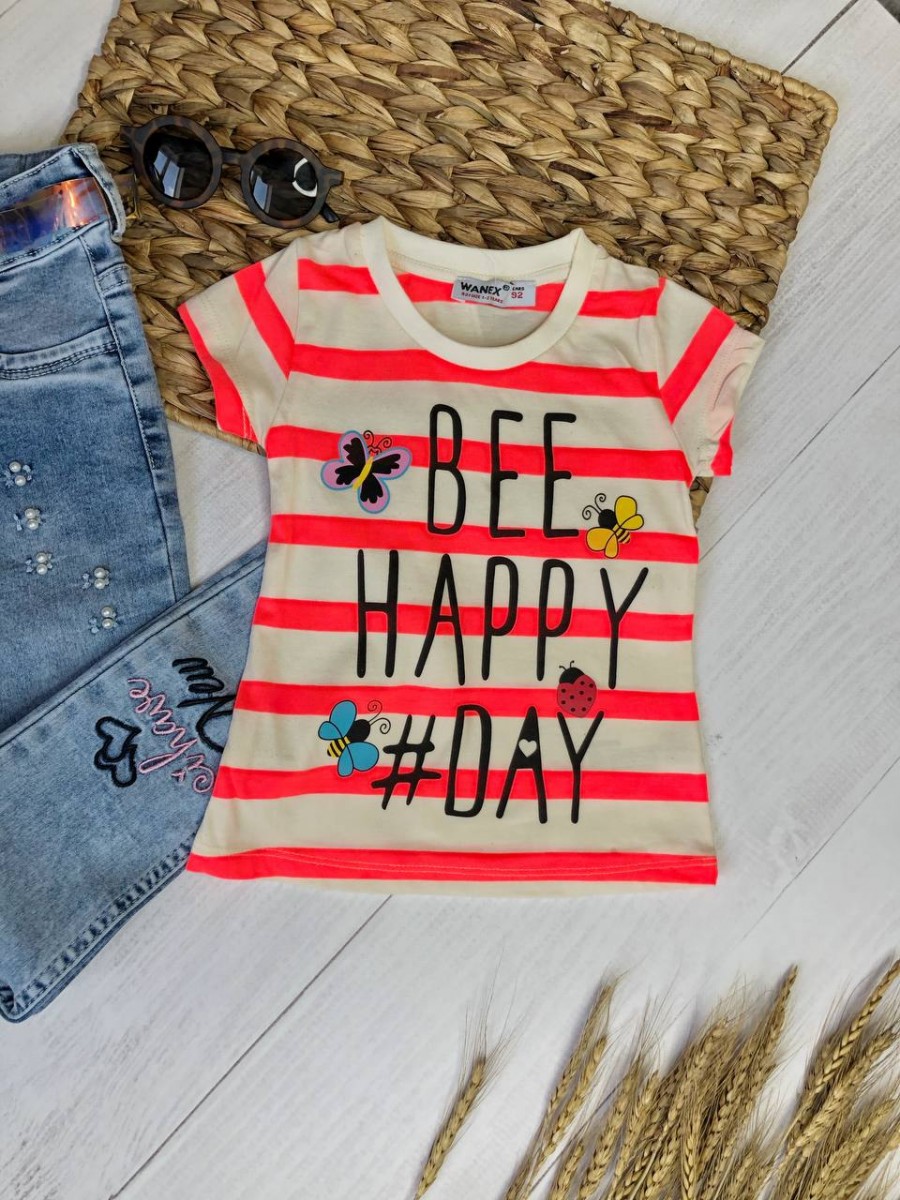 Футболка на дівчинку (Bee Happy)