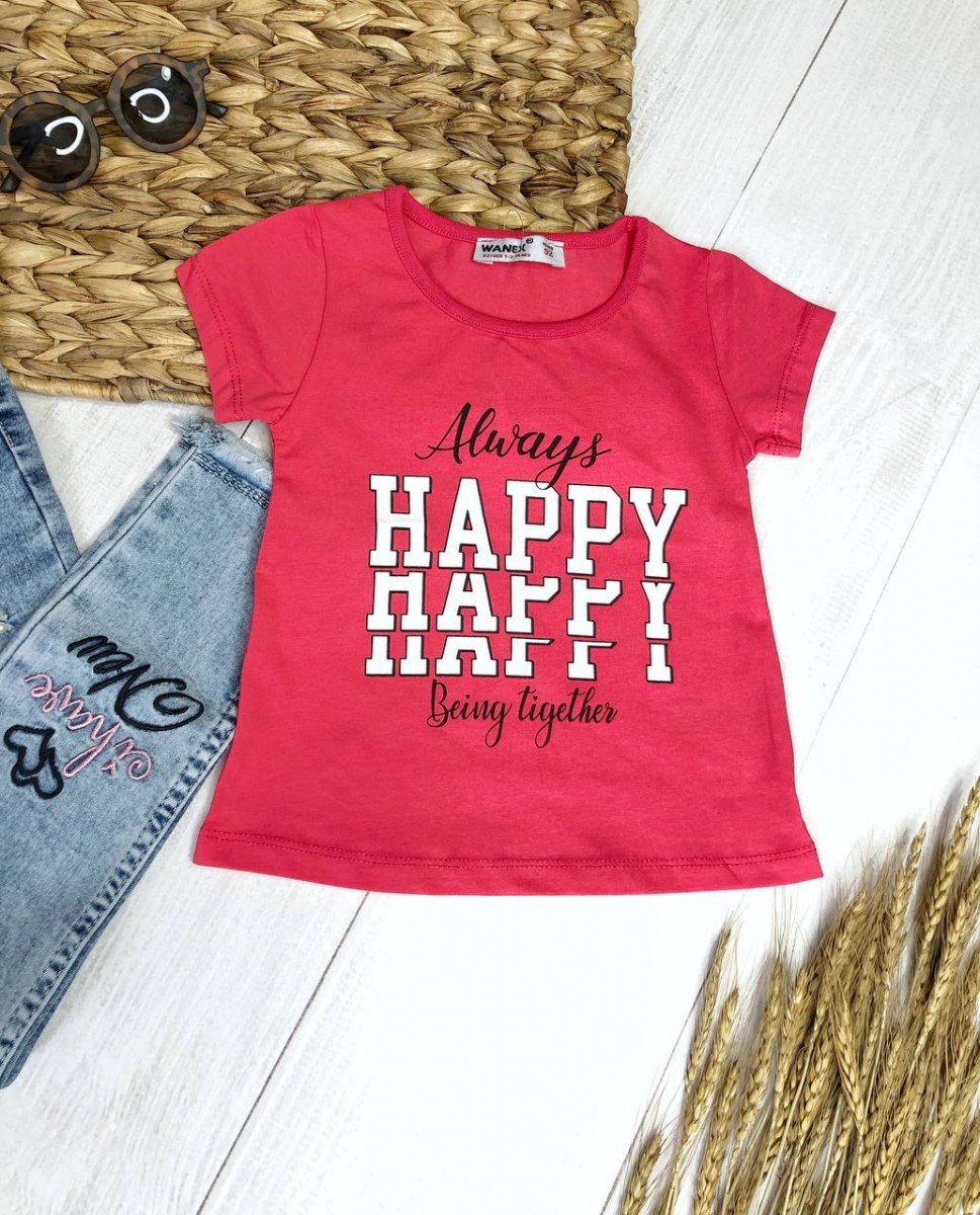 Футболка на дівчинку (Happy)