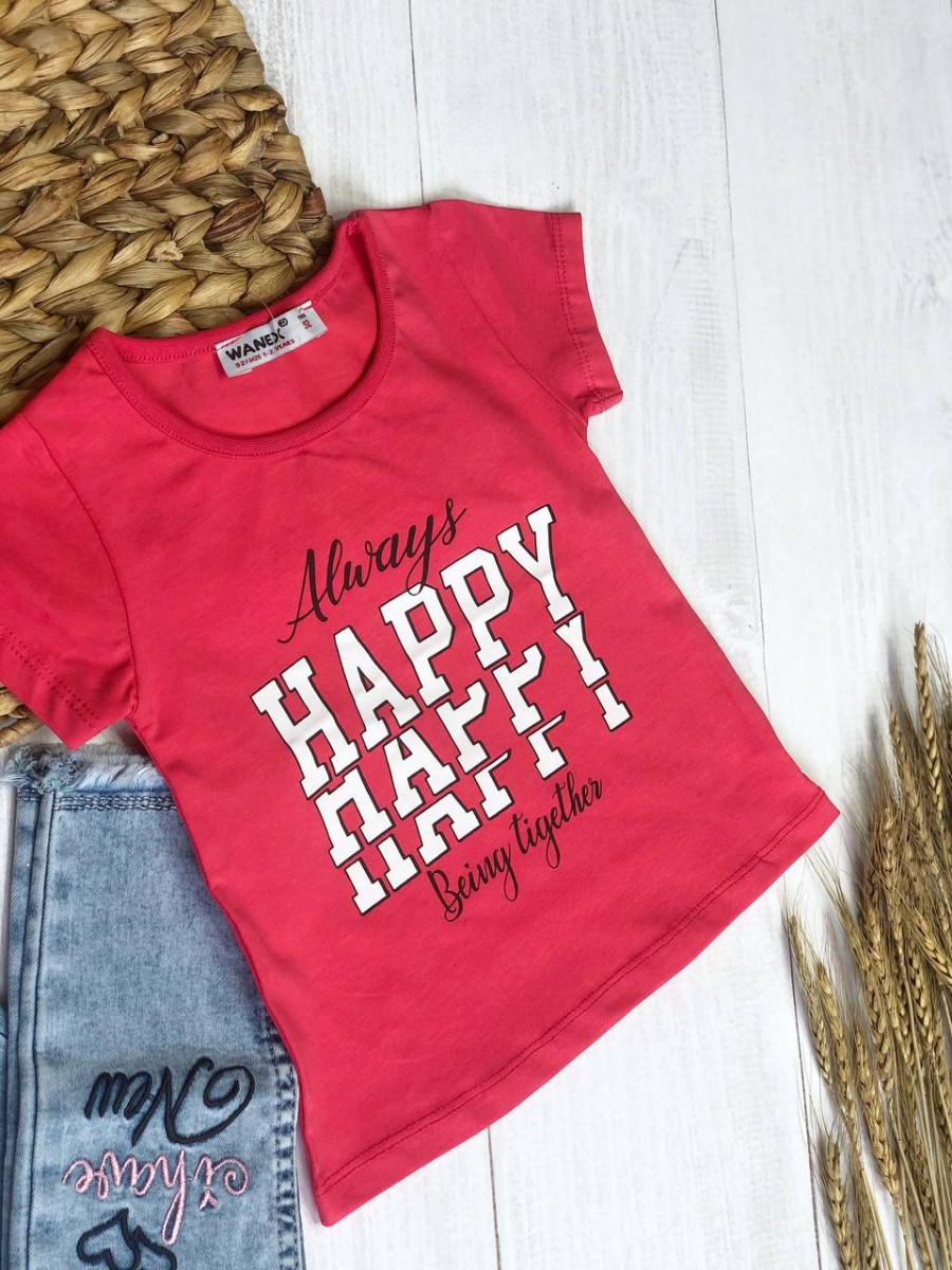 Футболка на дівчинку (Happy)