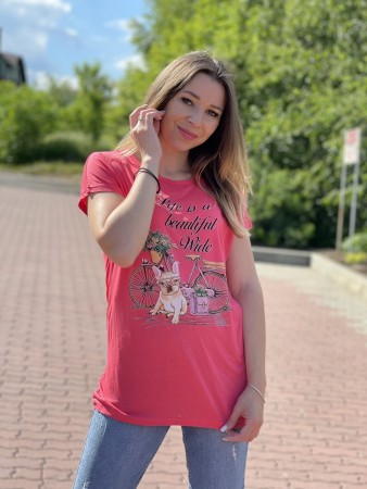 Женская  футболка  