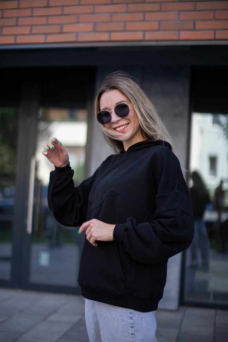 Стильное женское худи двухнить петля