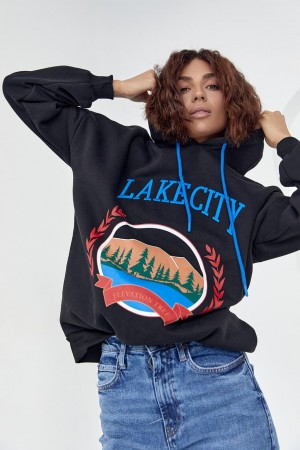 Женское худи  тринитки с  капюшоном 