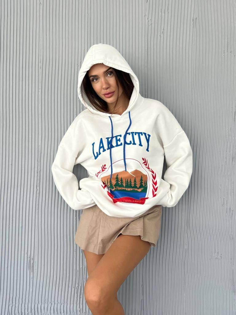 Женское худи  тринитки с  капюшоном 
