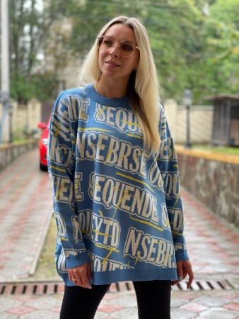 Женская стильная кофта туника оверсайс 