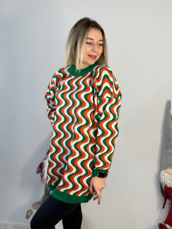 Женская стильная кофта туника оверсайс 