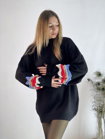 Женская стильная кофта туника оверсайс 